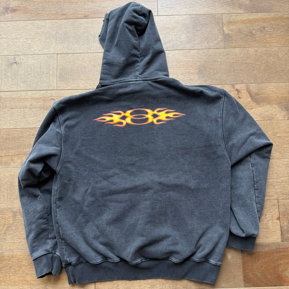 Balenciaga Flame Burning Unity Pullover Faded Bla… - image 4